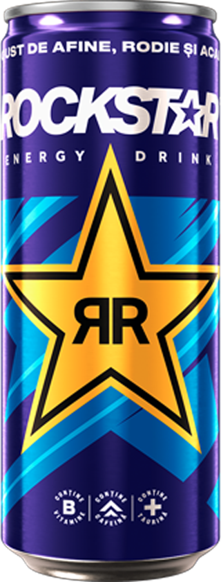 ROCKSTAR XDURANCE CU GUST DE AFINE, RODIE ŞI ACAI 